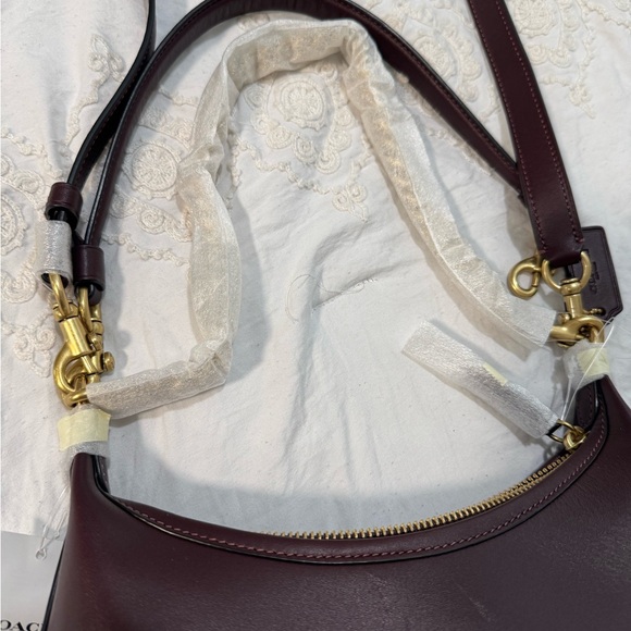 Coach / Juliet  Burgundy Leather Shoulder Bag - Picture 7 of 8